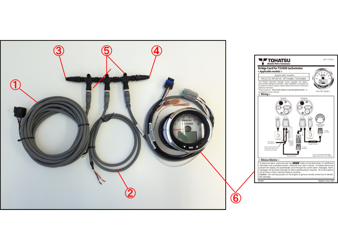 TOCS (Tohatsu Onboard Communication System) Gauges PARTS