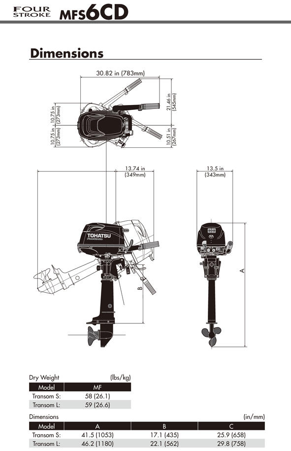 MFS6 | Portable | OUTBOARDS | TOHATSU outboard motors